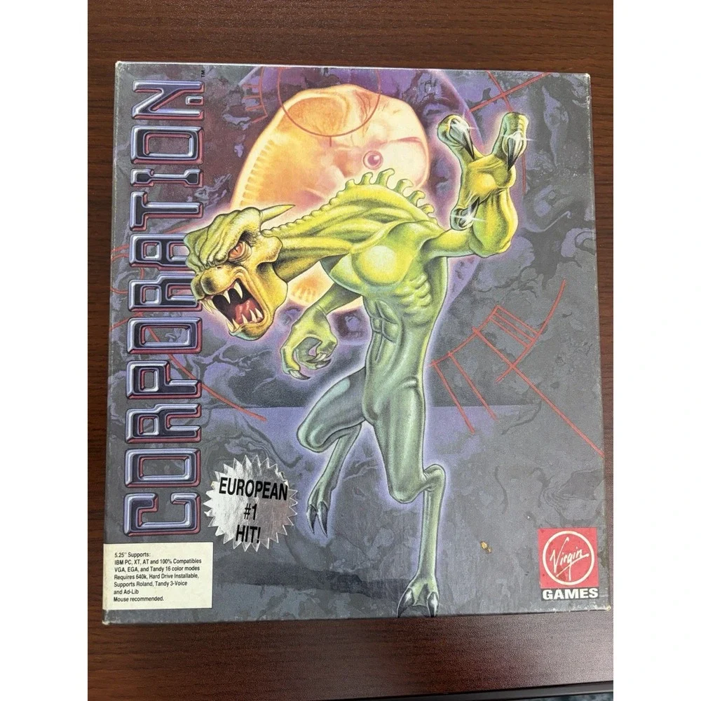 Corporation aka Cyber-Cop [1991] IBM PC Virgin Games BIG BOX Untested 5.25